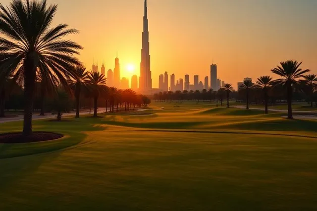 Golfplatz Dubai Emirates